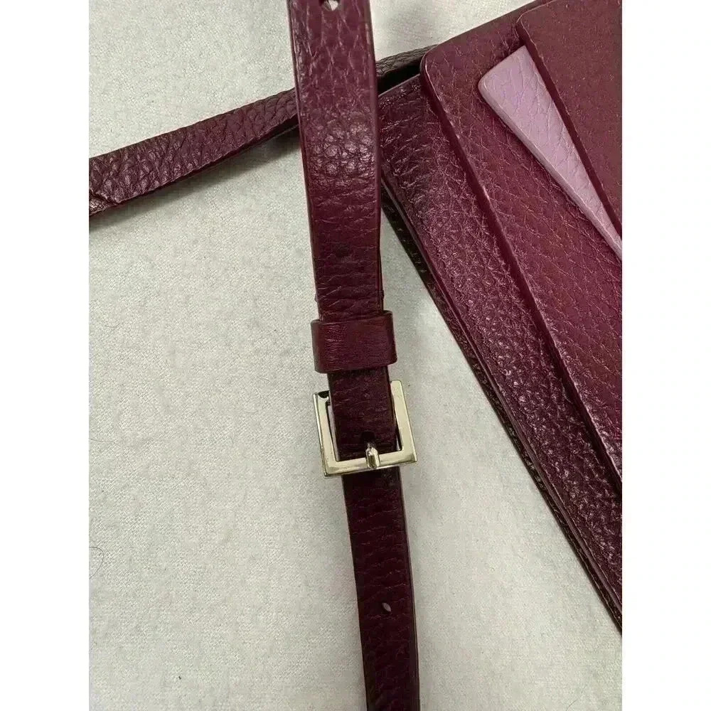 Kate Spade Excellent Cond Jacienda Eden Lane Merlot Bow Crossbody Clutch Bag - Picture 6 of 8